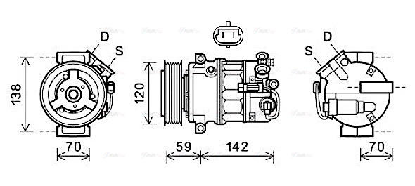 Compressor, air conditioning (OLAK579)