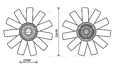 Fan, engine cooling (RTF558)