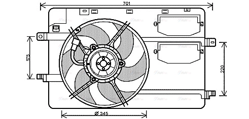 Fan, engine cooling (MC7506)