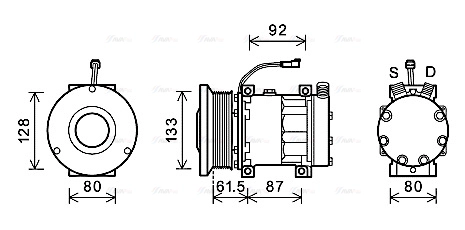 Compressor, air conditioning (AGAK003)