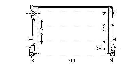 Radiator, engine cooling (FT2390)
