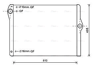 Radiator, engine cooling (BW2596)