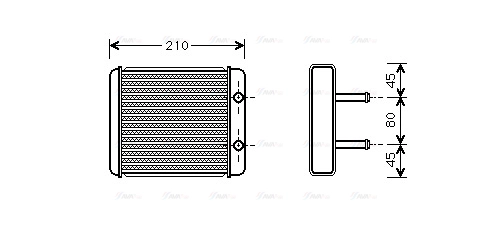 Heat Exchanger, interior heating (KA6008)