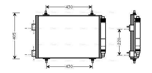Condenser, air conditioning (PEA5215D)