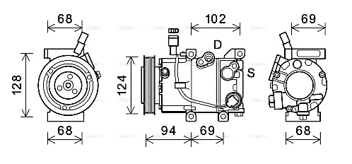 Compressor, air conditioning (HYK442)