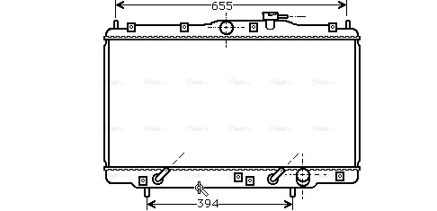 Radiator, engine cooling (HD2094)