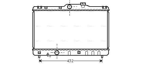 Radiator, engine cooling (TO2140)