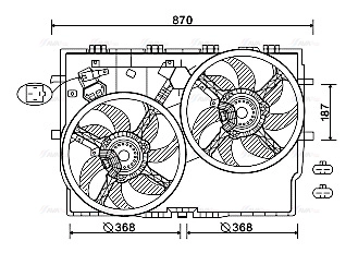 Fan, engine cooling (FT7587)