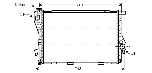 Radiator, engine cooling (BWA2233)