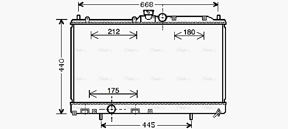 Radiator, engine cooling (MT2195)