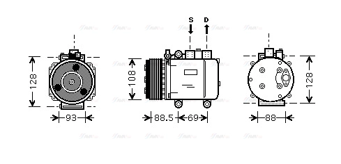 Compressor, air conditioning (FDAK174)