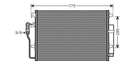 Condenser, air conditioning (VNA5277D)