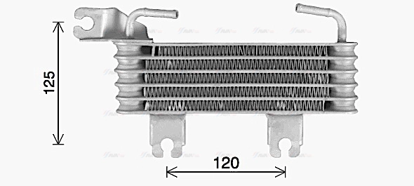Oil Cooler, engine oil (HY3500)