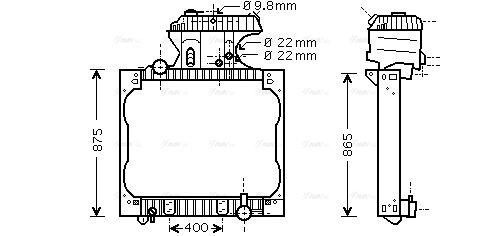 Radiator, engine cooling (MN2015)