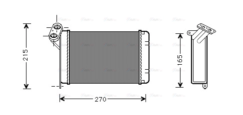 Heat Exchanger, interior heating (BW6005)