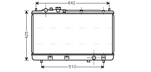 Radiator, engine cooling (MZ2173)