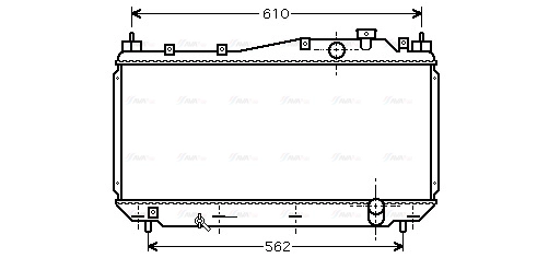 Radiator, engine cooling (HD2113)
