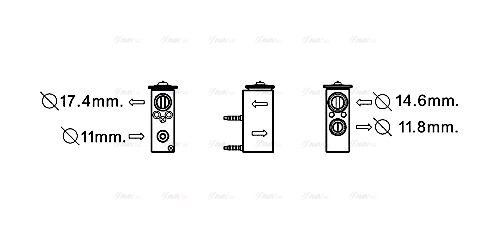 Expansion Valve, air conditioning (PE1355)