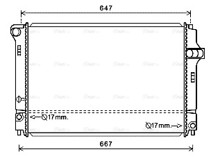 Radiator, engine cooling (TO2700)