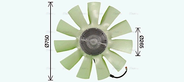 Clutch, radiator fan (SCF087)