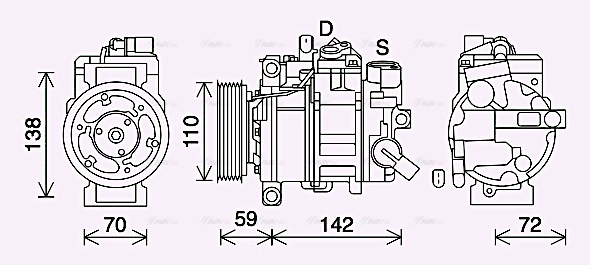 Compressor, air conditioning (AIAK411)