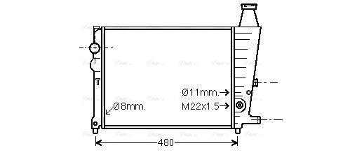 Radiator, engine cooling (CN2013)
