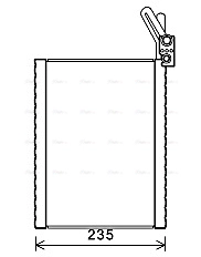 Evaporator, air conditioning (BWV476)