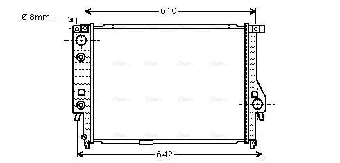 Radiator, engine cooling (BW2136)