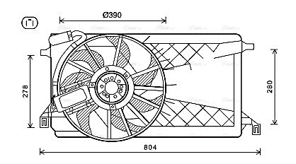 Fan, engine cooling (FD7563)