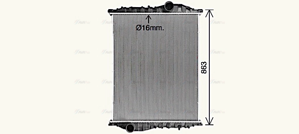 Radiator, engine cooling (MN2110N)