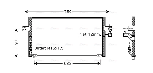 Condenser, air conditioning (DN5212)