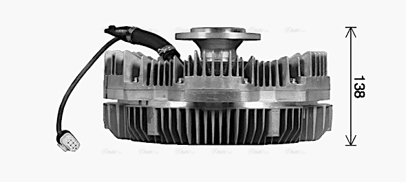 Clutch, radiator fan