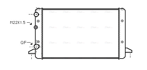 Radiator, engine cooling (VNA2121)