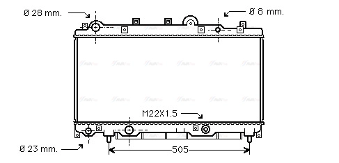 Radiator, engine cooling (FTA2181)