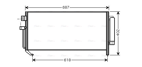 Condenser, air conditioning (SU5060D)