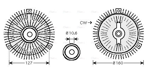 Clutch, radiator fan (MSC488)