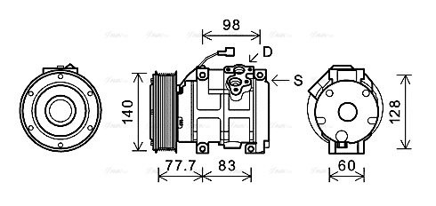 Compressor, air conditioning (CPAK007)