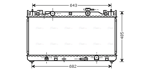 Radiator, engine cooling (TO2282)