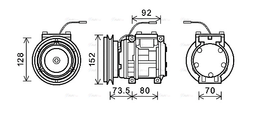 Compressor, air conditioning (KMAK001)
