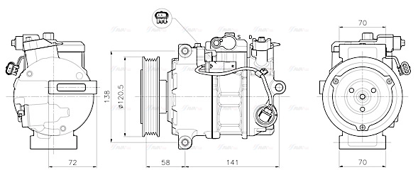 Compressor, air conditioning (MSAK785)
