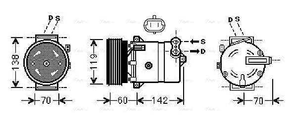 Compressor, air conditioning (FTAK383)