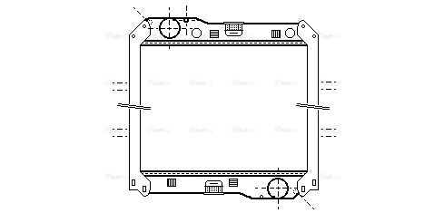 Radiator, engine cooling (ME2240)