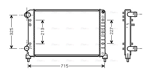 Radiator, engine cooling (FTA2262)