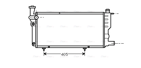 Radiator, engine cooling (PE2099)