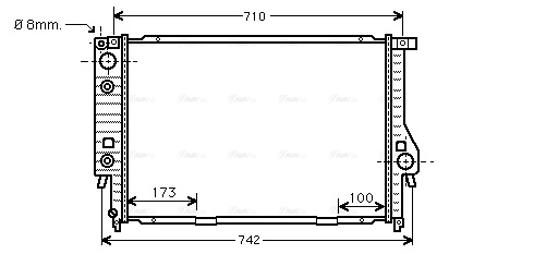 Radiator, engine cooling (BW2134)