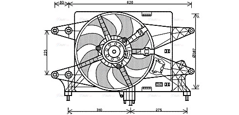 Fan, engine cooling (FT7560)
