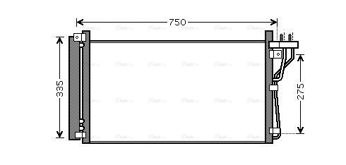 Condenser, air conditioning (HY5184D)