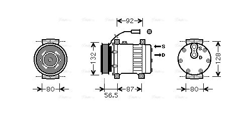 Compressor, air conditioning (REAK073)