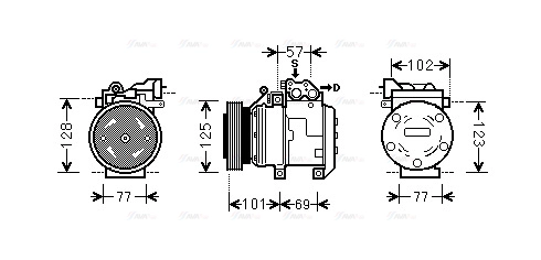 Compressor, air conditioning (HYK208)