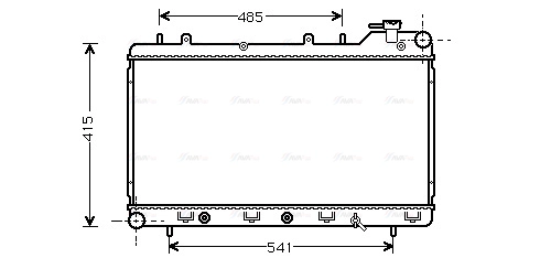 Radiator, engine cooling (SU2016)